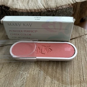 Mary Kay CORAL #6208 Powder Perfect Cheek Color Blush 2oz Discontinued NIB - Picture 1 of 4