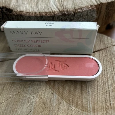 Mary Kay CORAL #6208 Powder Perfect Cheek Color Blush 2oz Discontinued NIB - Image 1 of 4