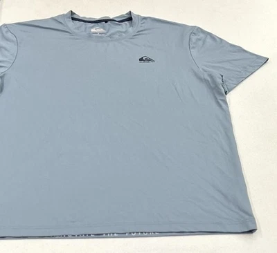 Quiksilver Men’s Regular Fit 4-Way Stretch Moisture Wicking Tee, Blue, Size L - Image 1 of 4