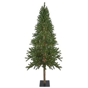 Northlight 7' Pre-Lit Alpine Artificial Christmas Tree - Clear Lights - Picture 1 of 6