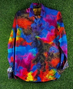 Robert Graham Neon Nerven Langarmshirt Größe S - Bild 1 von 12