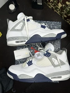 Size 11 - Jordan 4 Retro Mid Midnight Navy - Picture 1 of 6