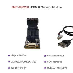 2MP 1080P AR0230 USB2.0 Camera Module No Distortion 95° FF 30fps UVC OTG Webcam - Afbeelding 1 van 7