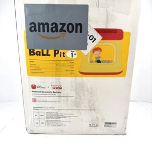 QPAU Aufblasbares Bällebad mit Bällen XL005 Kleinkind Kinder Alter 1+ Indoor Spielen PVC - Bild 1 von 5