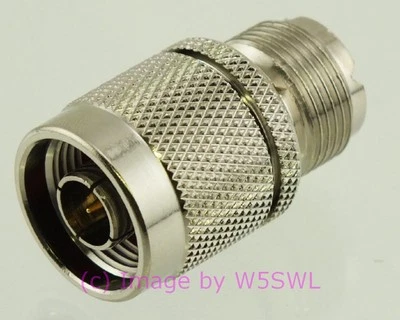 BY W5SWL ® N Male to UHF Female Coax Connector Adapter by W5SWL