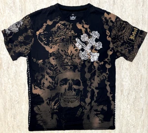 REBEL SPIRIT ROYALTY Very Cool Design with Crowned Skull Cross Mens 2XL New - Picture 1 of 7