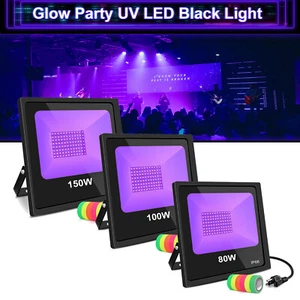 Black Light Bar UV LED 80W 100W 150W Blacklight Party Club Halloween DJ Light - Picture 1 of 15