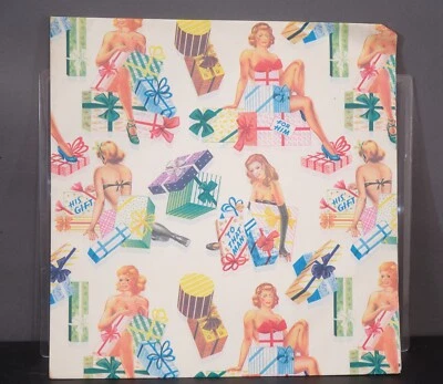 Vintage 50s PIN UP Girls For Him Gift Wrap Single Sheet - Image 1 of 4