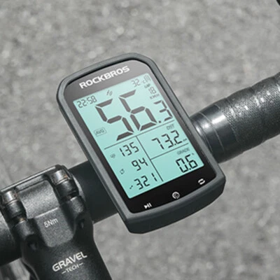 ROCKBROS MTB Road Bike Computer GPS ANT Bluetooth Waterproof Bicycle Stopwatch - Image 1 of 4