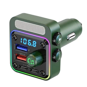 Dual PD QC 3.0 Fast Car Charger Hifi Mp3 Player Wire Fm Transmitter For Car - Picture 1 of 11