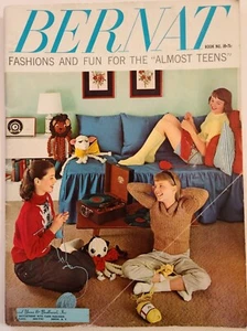 Suéteres Bernat 1957 de colección tejer moda para niñas casi adolescentes 8 a 14 #59 - Imagen 1 de 10