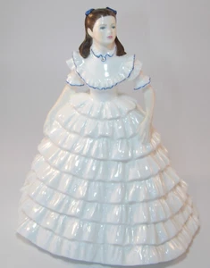 Coalport 8 1/2" Bone China Figurine Ladies Of Fashion Melanie c1990 VGC - Picture 1 of 8