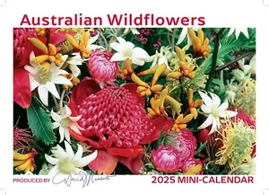 2025 Australian Wildflowers Month Mini Pocket 15x21cm David Messent Calendar - Foto 1 di 3