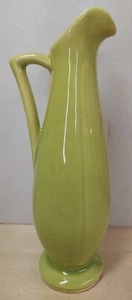 Vintage USA Pottery 1168 Bud Vase  with Handle Lime Green - Picture 1 of 8