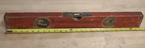 RARE 26” Stanley No. 30 Wood Adjustable Level Vintage Tool - Picture 1 of 23