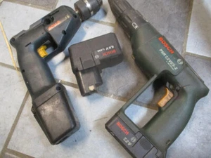 2x Bosch Akkuschrauber mit AKKU ,Akkus Defekt, Bastler - Bild 1 von 4
