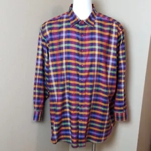 Twenty Eight Degrees Shirt Button Front Long Sleeve Plaid Size 3XL - Picture 1 of 8