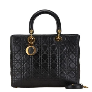 Dior Canage Lady Dior Handbag Shoulder Bag 2WAY Women 【Used】 - Picture 1 of 11