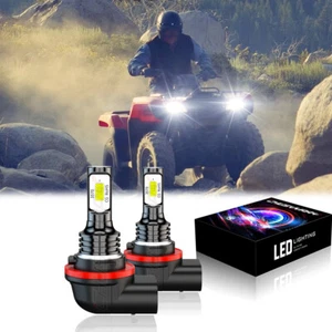 LED HEADLIGHT BULBS For 2017 Honda Rancher 420 Foreman 500 Rubicon 500 - Picture 1 of 11
