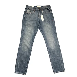 Warp + Weft ORD Chicago Straight Herrenjeans 30 x 34 | mittelblaue Waschung | Neu mit Etikett $ 78 - Bild 1 von 8