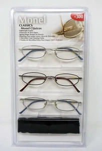 Design Optics 471480 Monel Classics Reading Glasses Lightweight Frame +300  - Picture 1 of 2