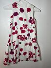 Milly Minis Girls Dress Cotton Drop Waist Party White Floral, Size 14 Spring