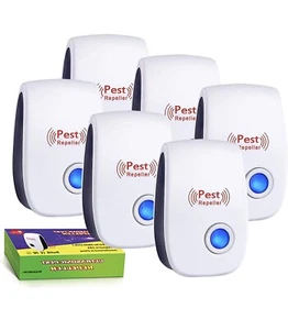 6 pcs Ultrasonic Pest Repeller Control Electronic Repellent Mice Bug Rat Reject - Picture 1 of 6