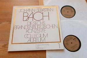 BACH Die 6 Brandenburgische Konzerte  COLLEGIUM AUREUM 2 LP Parnass 61178 - Picture 1 of 5