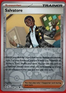 Pokémon JCC Fuerzas Temporales - Salvatore 160/162 - Holo Inverso - Tarjeta Poco Común - Imagen 1 de 1