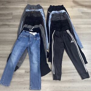 Lot of 13 Youth Boys Sz. S 8 Levi’s Adidas Pants Jeans Tek Gear & More