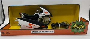 DC Retro Batman 66 Batcycle W/ Side Car Batman Classic TV Series NEW McFarlane - Picture 1 of 5