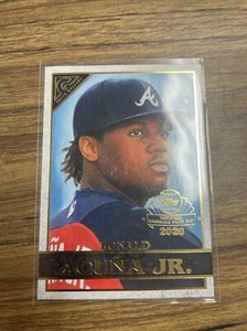 2020 Topps Gallery Ronald Acuna Jr National Baseball Card Day Stamp Braves GP-2