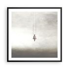Poster Print 60x60cm Wall Art Picture Swing In Clouds Decor Framed Image Artwork