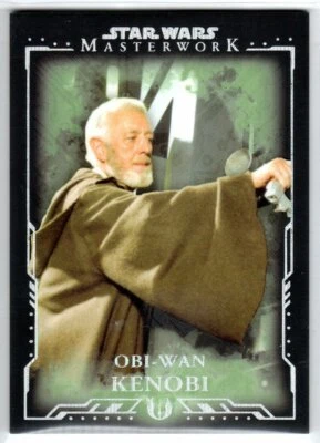 STAR WARS 2015 TOPPS MASTERWORK 56 OBI-WAN KENOBI GREEN PARALLEL BASE CARD 37/50 - Image 1 of 2