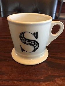 Anthropologie Monogram Initial Letter S Shaver's Mug Coffee Cup - Picture 1 of 3