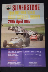 Poster Pubblicitario Silverstone 19° Corsa Trofeo Internazionale '67 Gara Originale - Foto 1 di 4