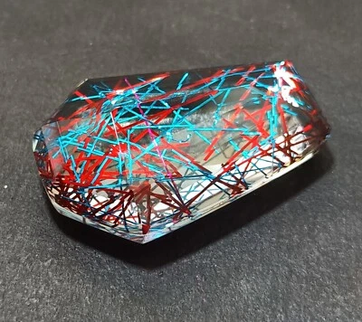 EGL Certified 71.40 Ct FANCY Cut  MULTI Rutilated Quartz Loose Gemstone - Image 1 of 4