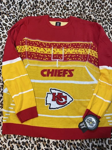 KANSAS CITY CHIEFS NFL Team Apparel STADIUM LIGHT UP  SWEATER  Sold Out Sz 2XNWT Cover