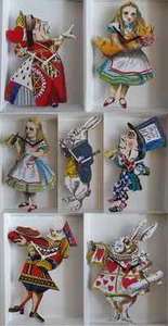 ALICE IN WONDERLAND WALL CLOCK.NEW & BOXED.8 DESIGNS TO CHOOSE FROM.MADE IN UK. - Picture 1 of 10