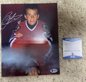 Patrick Kane Signed Autograph Auto 8x10 Photo Blackhawks NHL Beckett COA BAS