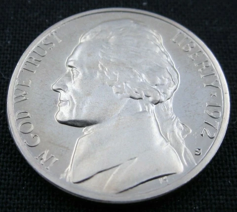 1972 S Proof Jefferson Nickel Cover