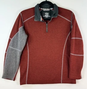 Kuhl Kashmira Boys Sweater Red Fleece 1/4 Zip Pullover Outdoor Hiking Size Large - Picture 1 of 10