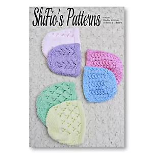 Strickanleitung für 3 Babyhauben, 0-3 Monate & 3-6 Monate, Doppelstrick, KP550 - Bild 1 von 9
