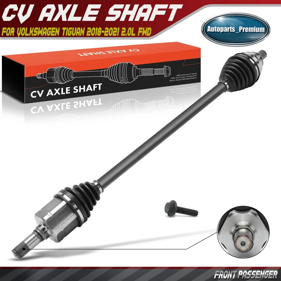 Conjunto de eje CV delantero derecho para Volkswagen Tiguan 2018 2019 2020 2021 2,0 L tracción delantera Foto 1 de 4