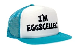 Espectáculo regular - I'm Eggscellent Sombrero Aqua Gorra Plana Huevos Excelente - Imagen 1 de 1