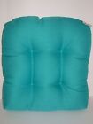 Resort Spa Oversized Outdoor Wicker Seat Pad ~ Turquoise 20.5" X 23" X 4.5" New