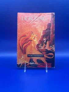 The Lion King Super Nintendo SNES Instrucciones SOLO MANUAL Original - Imagen 1 de 2