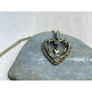 Collana cuore Kalevala Koru, ciondolo bronzo gioielli, gioielli nordici - Foto 1 di 6