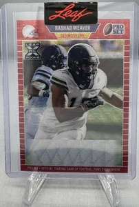 Bozza metallo foglia 2022 RASHAD WEAVER 1/1 XRC prova pre-produzione non firmata SSP - Foto 1 di 2