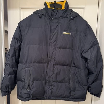 CHAQUETA DE PLUMÓN ROOTS ATHLETIC 73 CON CAPUCHA TALLA S PARA HOMBRE AZUL MARINO LIGERAMENTE USADA Foto 1 de 4